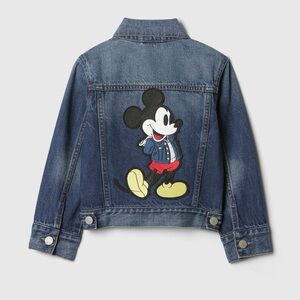 Baby Gap Disney Mickey Mouse Icon Denim Jacket - New With Tags. Medium Wash.